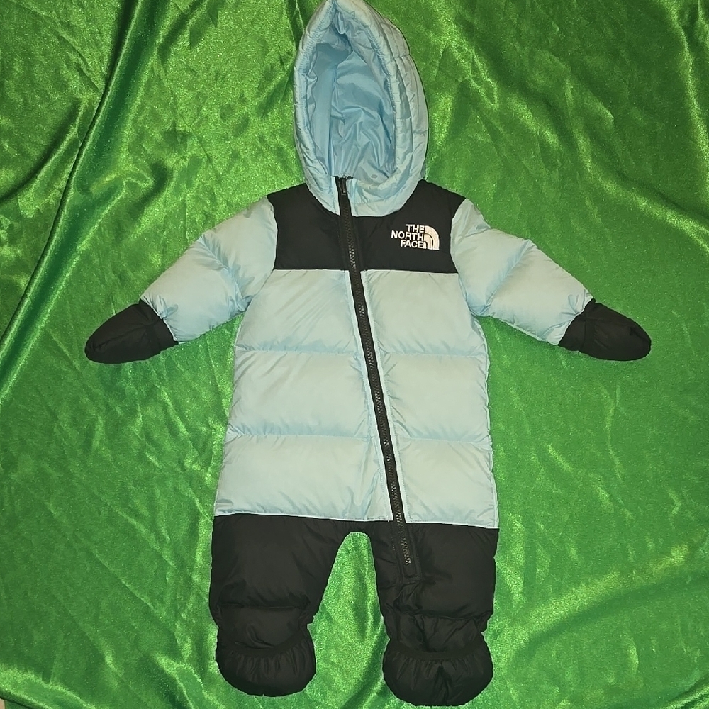 The North Face Baby Snowsuit - Light Blue and Black